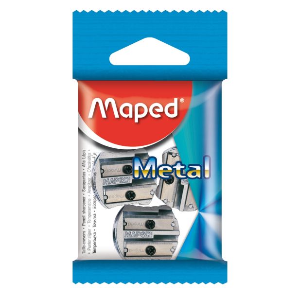 ŠOLSKI PRIPOMOČEK MAPED ŠILČEK KOVINSKI DVOJNI BEL