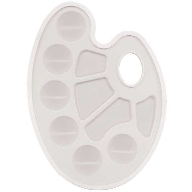 ŠOLSKI PRIPOMOČEK OPTIMA PALETA OKROGLA P10 BELA