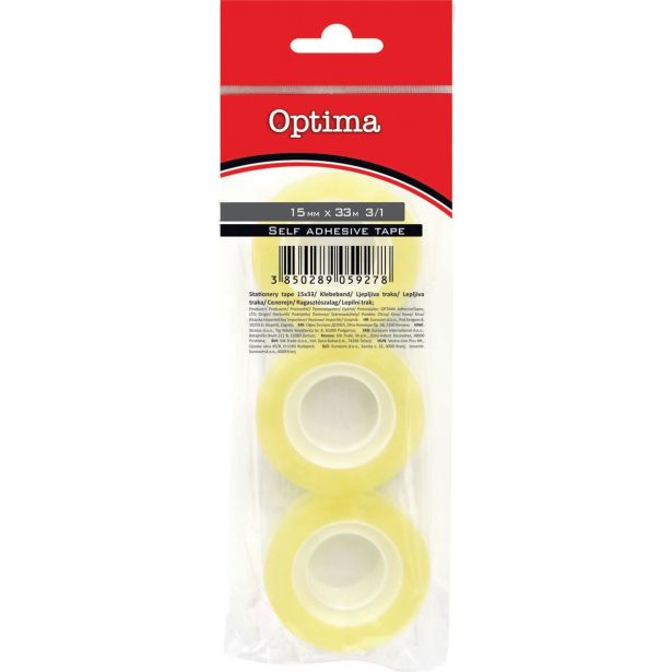 ŠOLSKI PRIPOMOČEK OPTIMA TRAK LEPILNI 15MMX33M 3/1