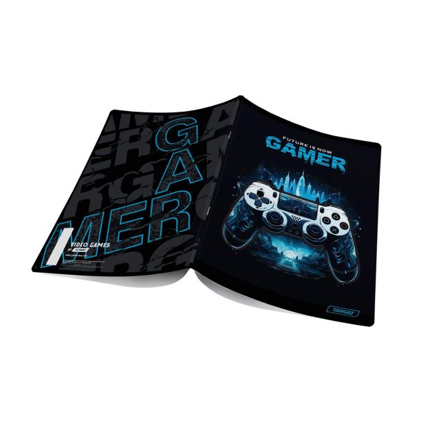 ŠOLSKI ZVEZEK TARGET A4 BREZČRTNI GAMER 28893 52L