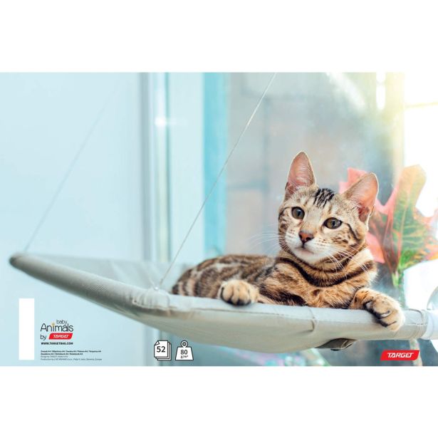 ŠOLSKI ZVEZEK TARGET A4 ČRTAST BREZ ROBA ANIMAL BABY 26416