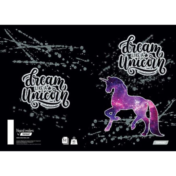 ŠOLSKI ZVEZEK TARGET A4 ČRTAST BREZ ROBA MAGICAL CREATURES 27442