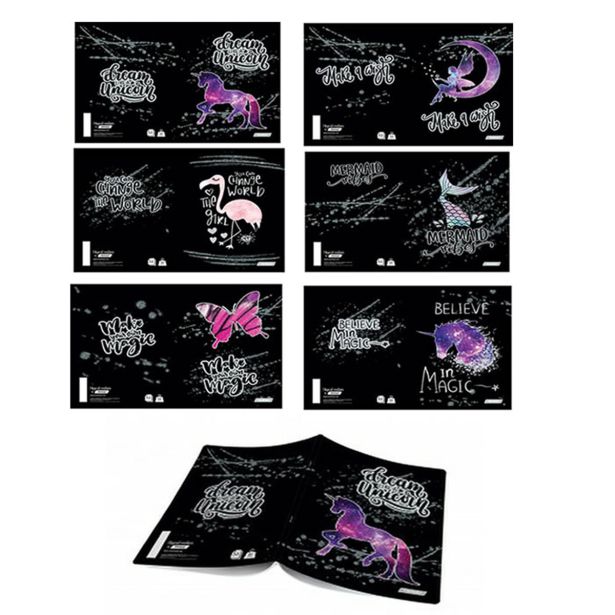 ŠOLSKI ZVEZEK TARGET A4 ČRTAST Z ROBOM MAGICAL CREATURES 27439