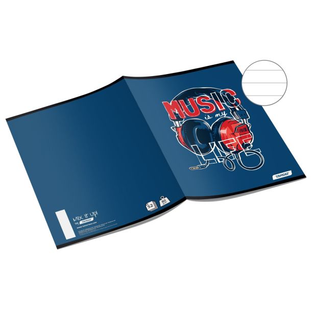 ŠOLSKI ZVEZEK TARGET A4 ČRTAST MIX IT UP! 27444