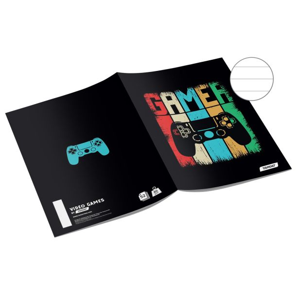 ŠOLSKI ZVEZEK TARGET A4 ČRTAST VIDEO GAMES 27877