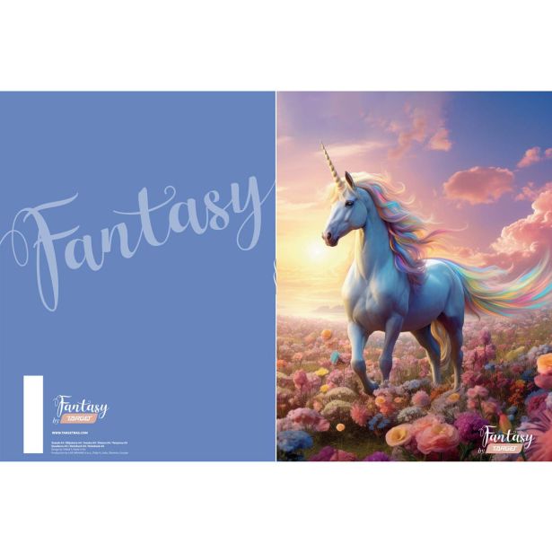 ŠOLSKI ZVEZEK TARGET A4 ČRTAST Z ROBOM FANTASY 27018