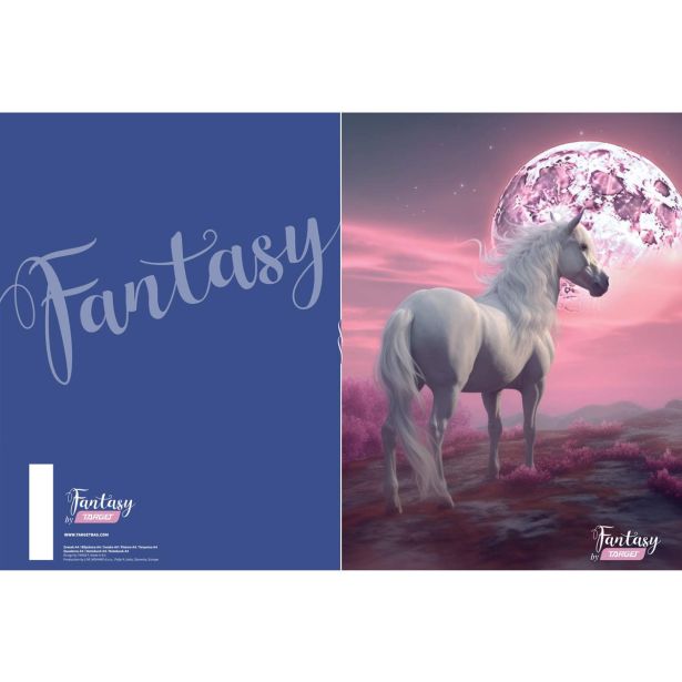 ŠOLSKI ZVEZEK TARGET A4 ČRTAST Z ROBOM FANTASY 27018