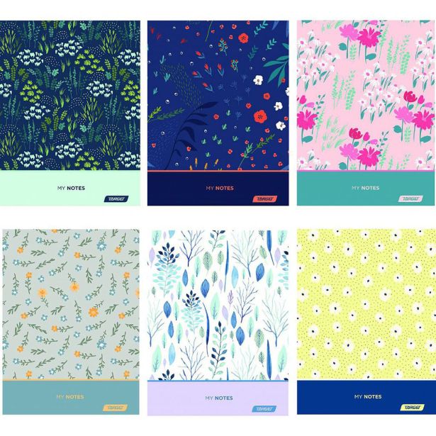 ŠOLSKI ZVEZEK TARGET A4 KARO BOTANICAL 27860