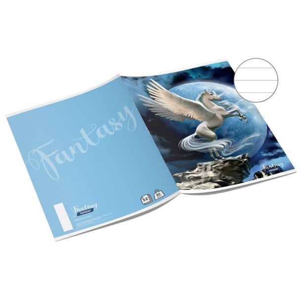 ŠOLSKI ZVEZEK TARGET A5 ČRTAST FANTASY 27015