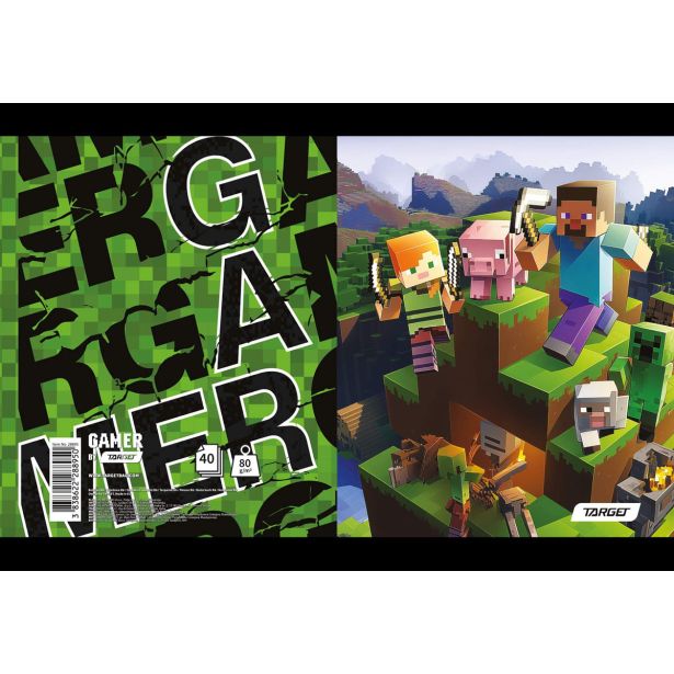 ŠOLSKI ZVEZEK TARGET BELEŽKA A6 GAMER 28895