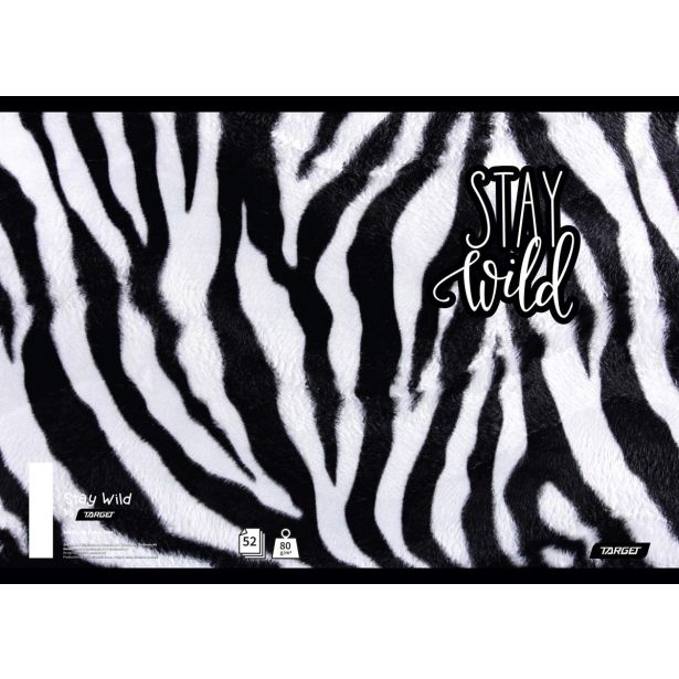 ŠOLSKI ZVEZEK TARGET SPIRALNI A4 ČRTAST STAY WILD 27461