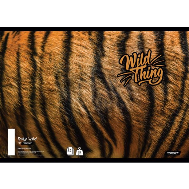 ŠOLSKI ZVEZEK TARGET SPIRALNI A4 ČRTAST STAY WILD 27461