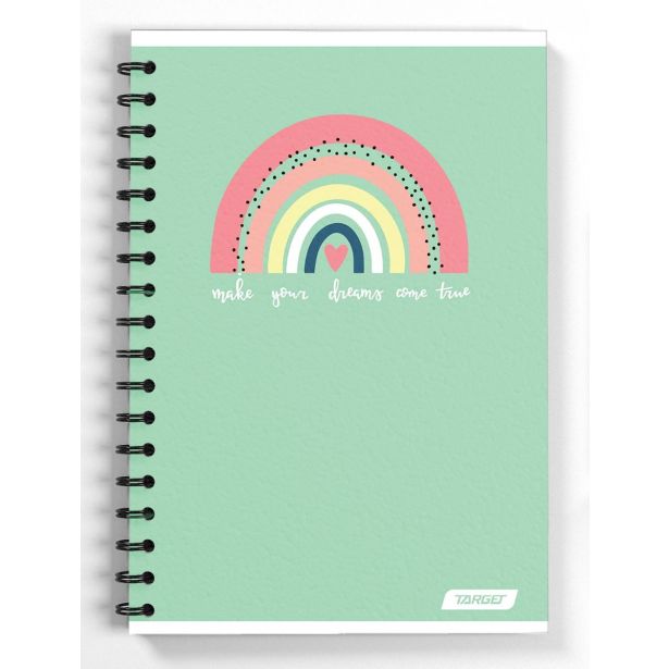 ŠOLSKI ZVEZEK TARGET SPIRALNI A4 KARO PASTEL 27460