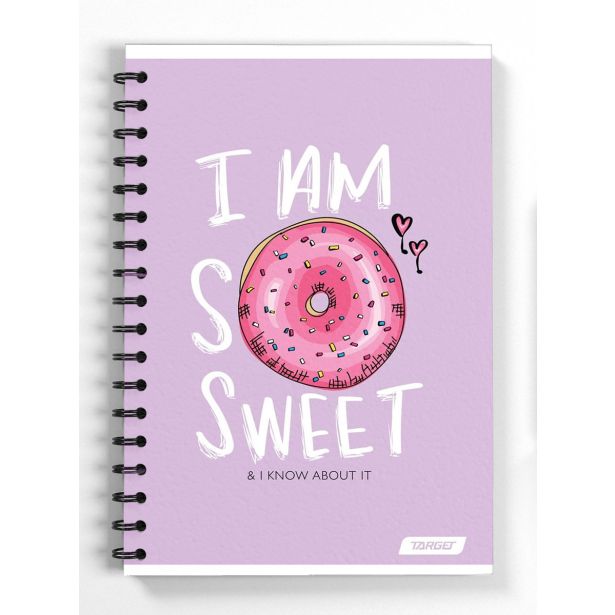 ŠOLSKI ZVEZEK TARGET SPIRALNI A4 KARO PASTEL 27460