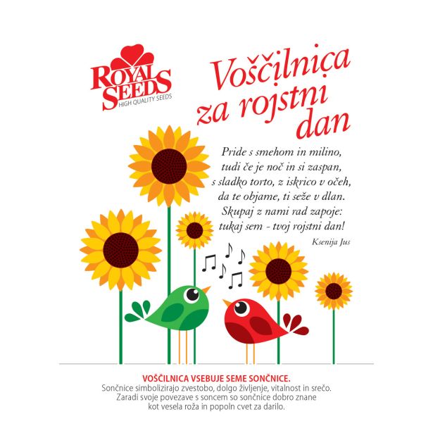 SONČNICA ROYAL SEEDS VOŠČILNICA ZA ROJSTNI DAN