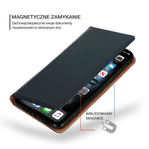 SPECIAL USNJENA PREKLOPNA TORBICA ZA SAMSUNG GALAXY S24 PLUS 5G - MODRA