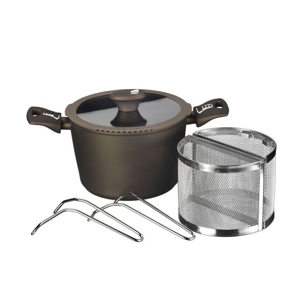 SPECIALNA POSODA TOGNANA DIAMANTEA ZA TESTENINE 22 CM Z DVEMA KOŠARICAMA