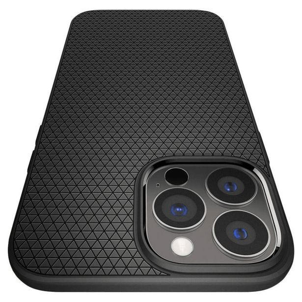 SPIGEN LIQUID AIR SILIKONSKI OVITEK ZA IPHONE 15 PRO ČRN