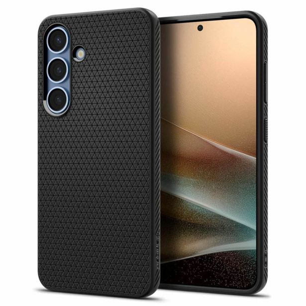 SPIGEN LIQUID AIR SILIKONSKI OVITEK ZA SAMSUNG GALAXY S25 5G ČRN