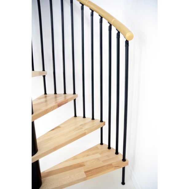 STOPNICE MINKA SPIRAL DECOR FI 120 ČRNA/BUKEV