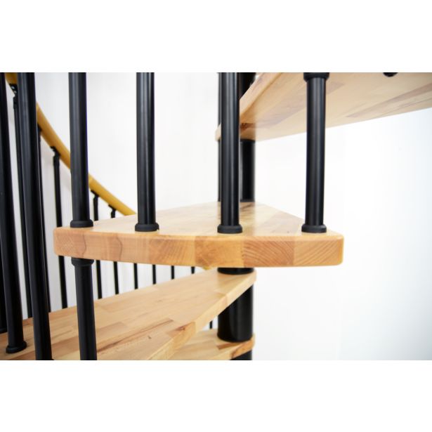 STOPNICE MINKA SPIRAL DECOR FI 120 ČRNA/BUKEV