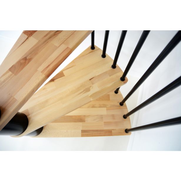 STOPNICE MINKA SPIRAL DECOR FI 140 ČRNA/BUKEV