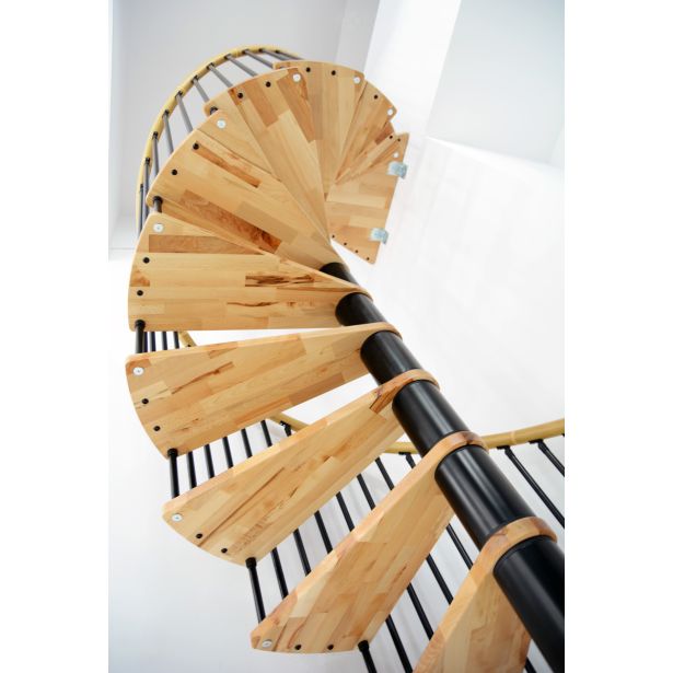 STOPNICE MINKA SPIRAL DECOR FI 140 ČRNA/BUKEV