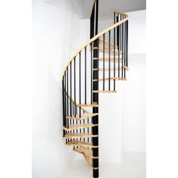 STOPNICE MINKA SPIRAL DECOR FI 160 ČRNA/BUKEV