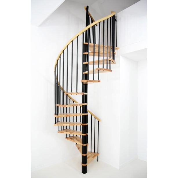 STOPNICE MINKA SPIRAL DECOR FI 160 ČRNA/BUKEV