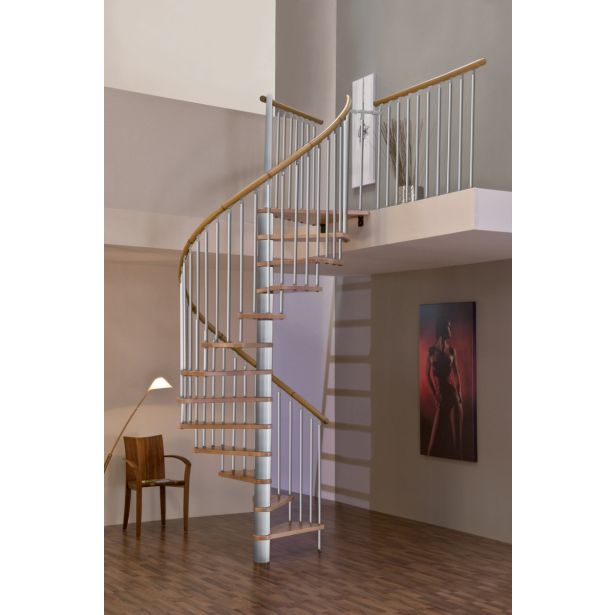 STOPNICE MINKA SPIRAL DECOR FI 160 SREBRNA/BUKEV