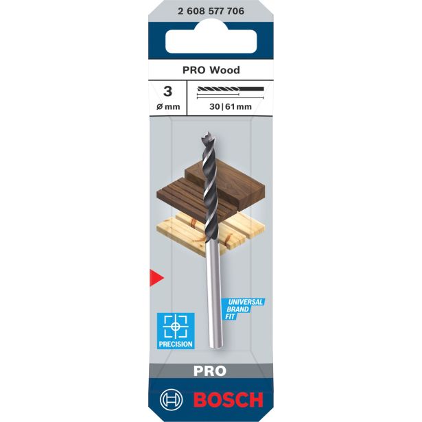 SPIRALNI SVEDER ZA LES BOSCH 3 X 30 X 61 MM