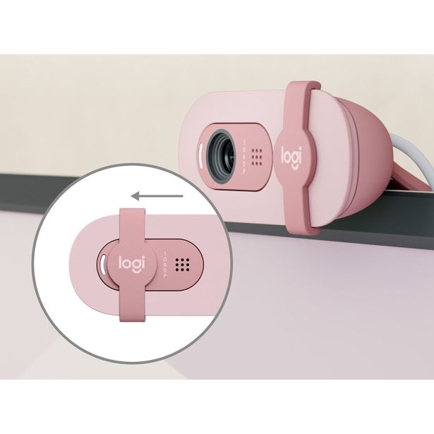 SPLETNA KAMERA LOGITECH BRIO 100, ROZA