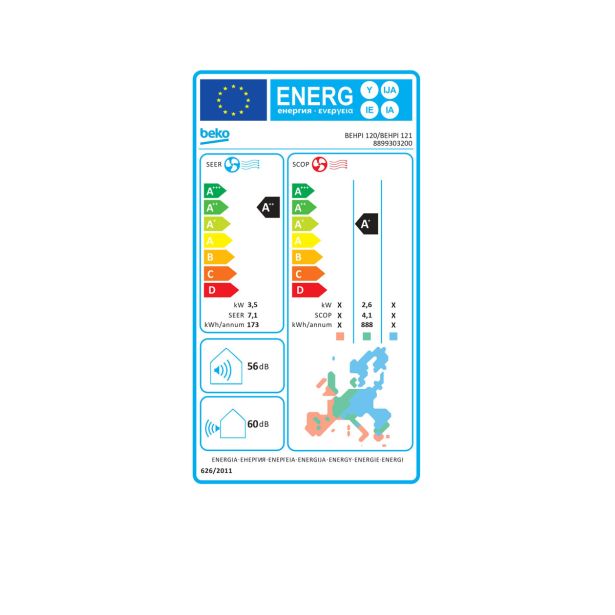 SPLIT ENOJNA INVERTER BEKO BEHPI120/BEHPI121