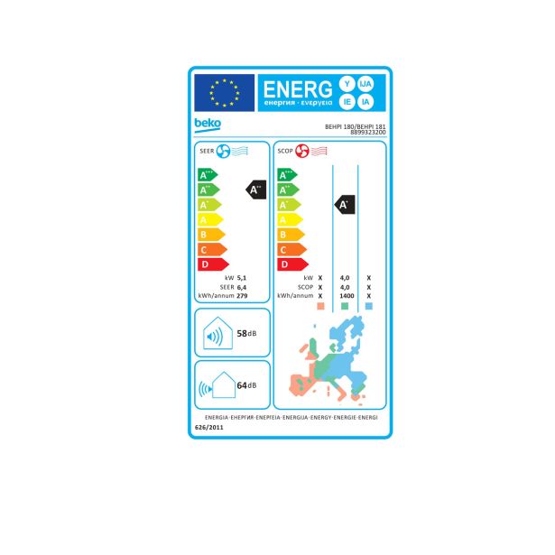 SPLIT ENOJNA INVERTER BEHPI180/BEHPI181