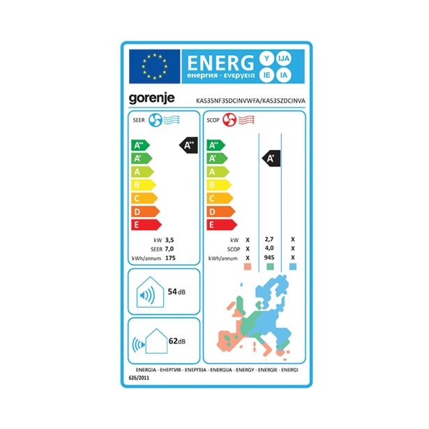 KLIMATSKA NAPRAVA GORENJE KAS 35 SDCINVVWFA 3.5KW