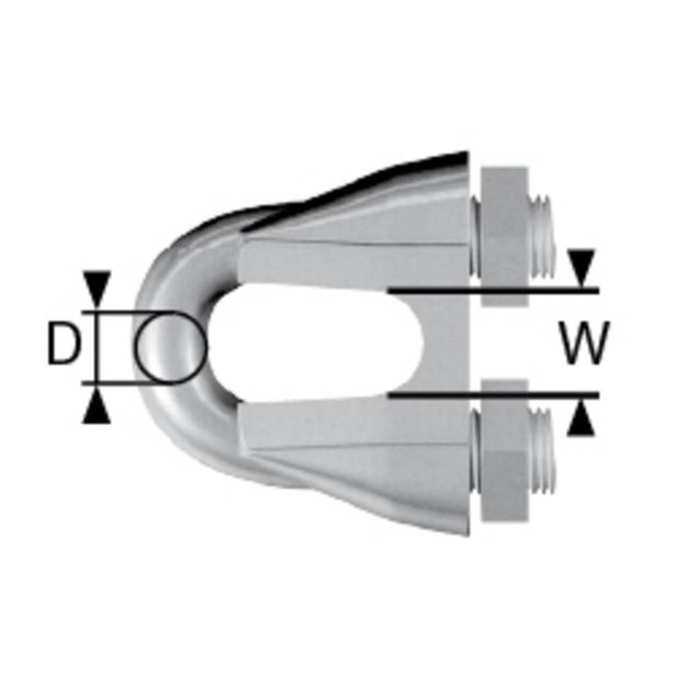 DODATEK DÖRNER + HELMER SPONKA ZA VRV NERJAVNA 13MM A2