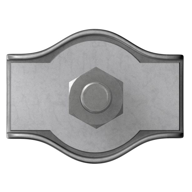 DODATEK DÖRNER + HELMER SPONKA ZA VRV SIMPLEX 4MM POCINKANA ZAV=2KOS