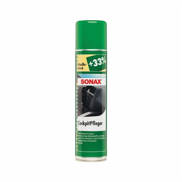 NOTRANJA AVTOKOZMETIKA SONAX SPRAY ZA NEGO ARMATURE VANILIJA 400ML
