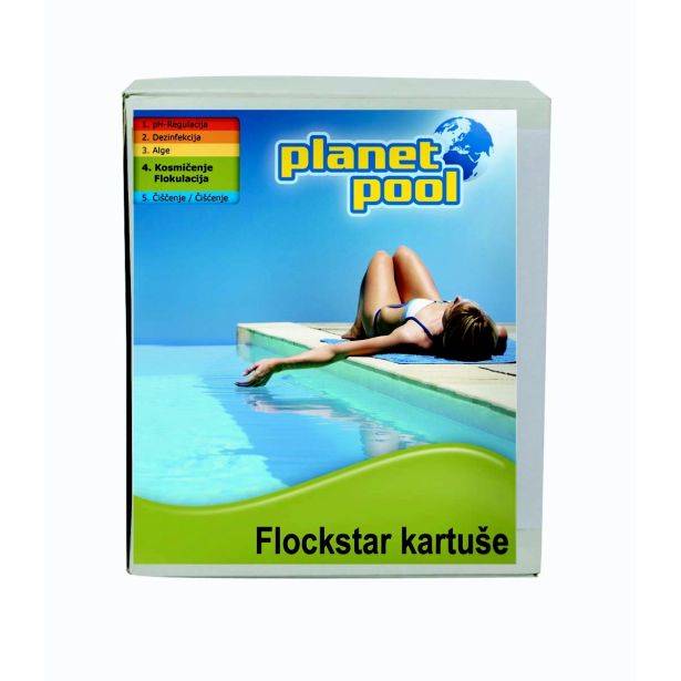 SREDSTVO ZA NEGO PLANET POOL FLOCKSTAR KARTUŠE 8X125G ODSTRANJUJE MOTNOST