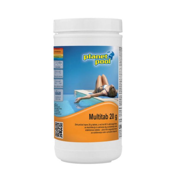 SREDSTVO ZA NEGO PLANET POOL MULTITAB 1/20G KLOROVE TABLETE