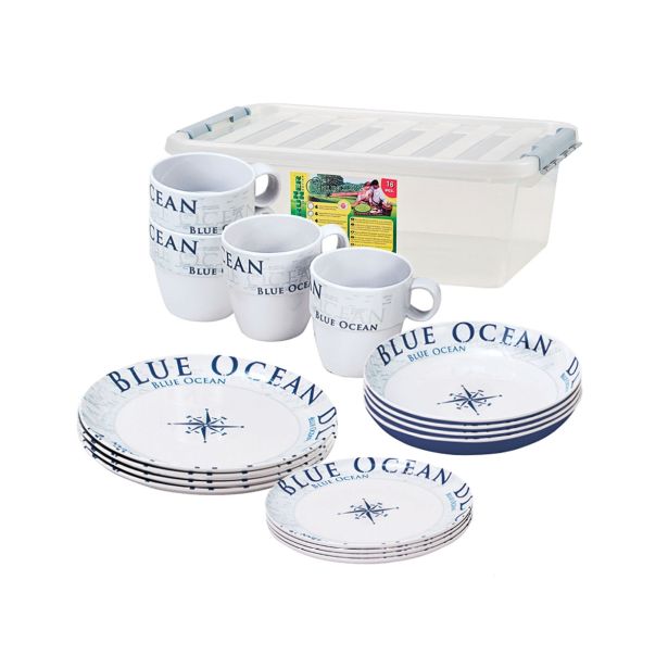 KAMP JEDILNI PRIBOR BRUNNER STACK BOX BLUE OCEAN 16/1