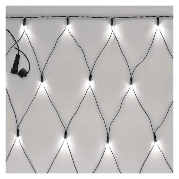 STANDARD LED POVEZOVALNA  BOŽIČNA VERIGA ' MREŽA, 1,5X2 M, ZUN., HLADNA BELA