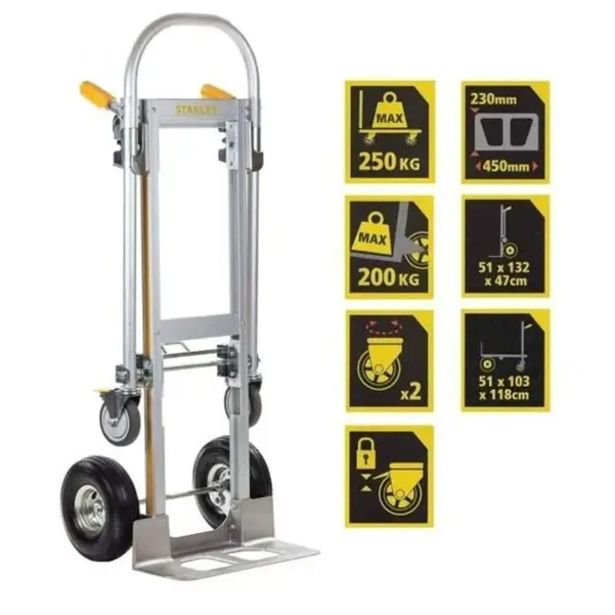 STANLEY ALU TOVORNI VOZIČEK S PLATFORMO 200/250 KG SXWTI-MT515