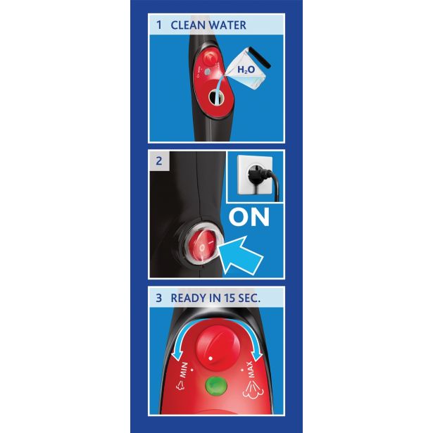 PARNI ČISTILNIK VILEDA STEAM XXL