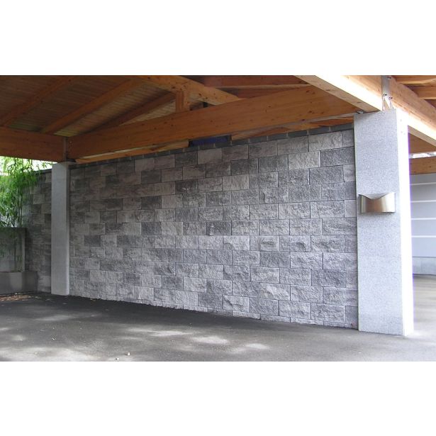 BETONSKI IZDELEK ZOBEC STEBER 4 STRANO LOMLJEN 280X280X190 MM SIVO-ČRN