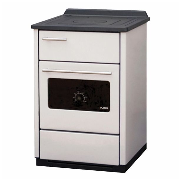 ŠTEDILNIK NA TRDA GORIVA PLAMEN CALOREX ŠPC- 60 BELI