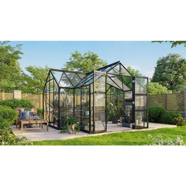 STEKLEN RASTLINJAK VITAVIA CLARUS ESG3MM ČRNA 276X383X383