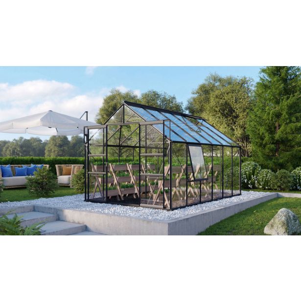 STEKLEN RASTLINJAK VITAVIA MERIDIAN 2 9900 ESG3MM ČRNA 2.6X3.8M