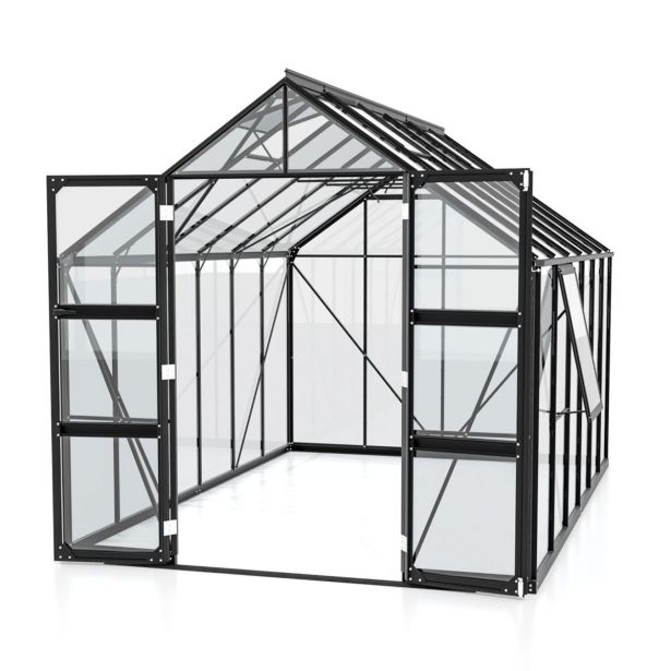 STEKLEN RASTLINJAK VITAVIA OLYMP 9900 ESG 3 MM ČRNA 254X257X386
