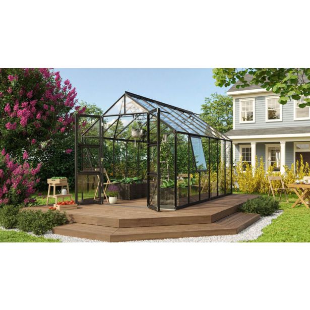 STEKLEN RASTLINJAK VITAVIA OLYMP 9900 ESG 3 MM ČRNA 254X257X386